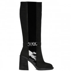 Botas de mujer 1185 bufo negro combinado