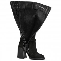 Botas de mujer 1185 bufo negro combinado