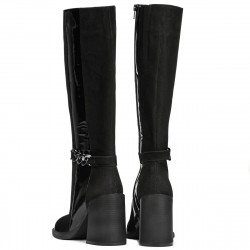 Botas de mujer 1185 bufo negro combinado