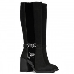 Botas de mujer 1185 bufo negro combinado
