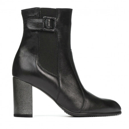Botas de mujer 1177 negro satinado