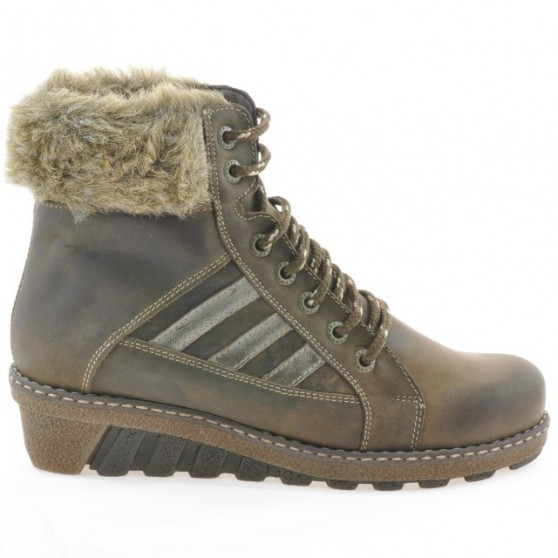 Botines mujer 3226 tuxon café