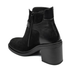 Botines de mujer 3400 bufo negro combinado