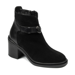 Botines de mujer 3400 bufo negro combinado