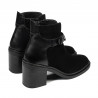 Botines de mujer 3400 bufo negro combinado
