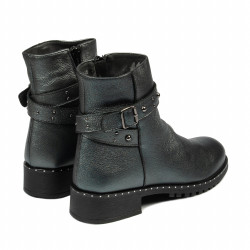 Botines mujer 3338 gris nacarado
