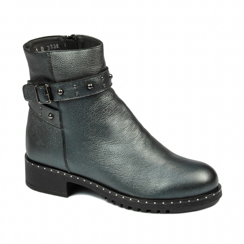 Botines mujer 3338 gris nacarado
