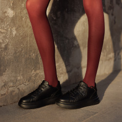 Zapatillas deportivas de mujer 6077 negro combinado lifestyle