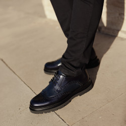 Zapatos elegantes para hombre 972 charol índigo combinado lifestyle