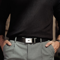 Cinturón hombre 76b negro lifestyle