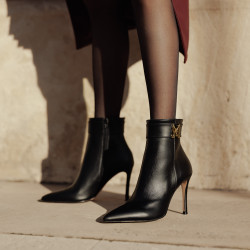 Botines con tacón para mujer 1400 negro lifestyle