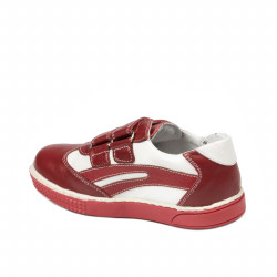 Zapatos para niños pequeños 16-1c rojo+blanco