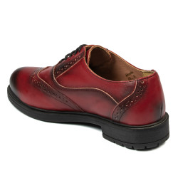 Zapatos casual para dama 683 a rojo