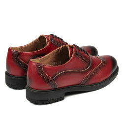 Zapatos casual para dama 683 a rojo
