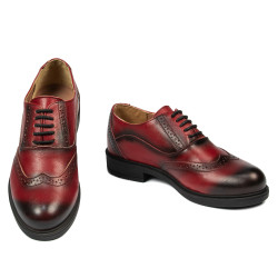 Zapatos casual para dama 683 a rojo