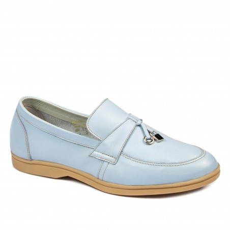 Mocasines de mujer 6054 azul claro