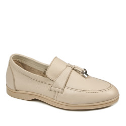 Mocasines de mujer 6054 crema