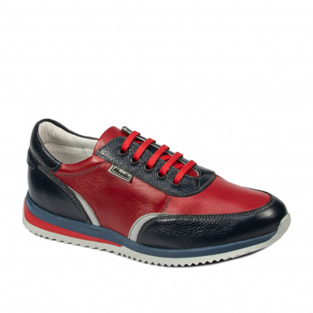Zapatillas deportivas para adolescentes 374 índigo + rojo