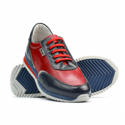 Zapatillas deportivas para adolescentes 374 índigo + rojo