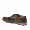 Zapatos elegantes para hombre 880 marrón+índigo