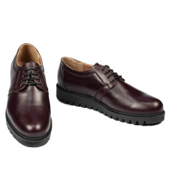 Zapatos casuales de mujer 6007 burdeos