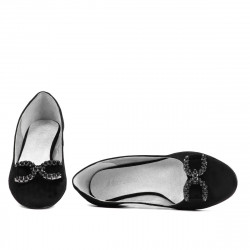 Zapatos elegantes/casuales para mujer 1290 negro ante