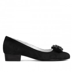 Zapatos elegantes/casuales para mujer 1290 negro ante
