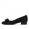 Zapatos elegantes/casuales para mujer 1290 negro ante