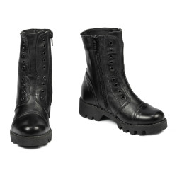 Botines para niños pequeños 39c negro