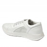 Zapatos deportivos/casuales de mujer 6010 blanco nácar combinado