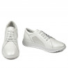 Zapatos deportivos/casuales de mujer 6010 blanco nácar combinado