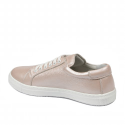 Zapatillas deportivas mujer 695 polvo nácar