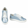 Zapatillas deportivas mujer 695 azul perla