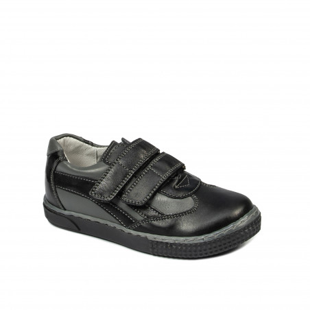 Zapatos para niños pequeños 16c negro+gris