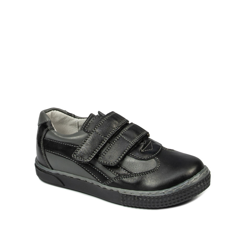 Zapatos para niños pequeños 16c negro+gris