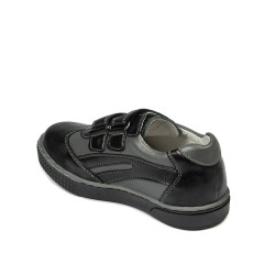 Zapatos para niños pequeños 16c negro+gris
