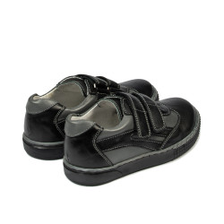 Zapatos para niños pequeños 16c negro+gris