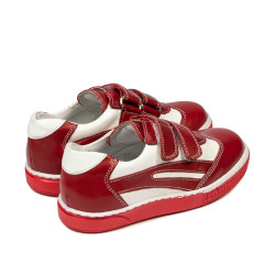 Zapatos niños pequeños 16c rojo+blanco