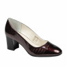 Zapatos elegantes de mujer 1268 charol burdeos