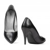 Zapatos elegantes mujer 1246 antracita nacarada