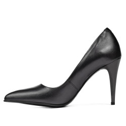 Zapatos elegantes mujer 1246 antracita nacarada