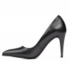 Zapatos elegantes mujer 1246 antracita nacarada