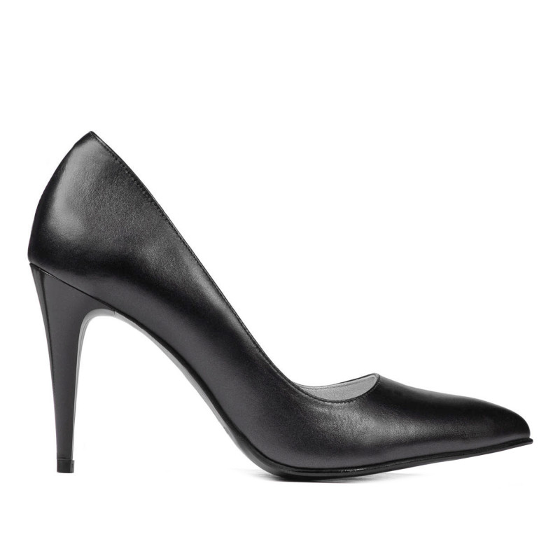 Zapatos elegantes mujer 1246 antracita nacarada