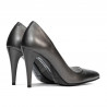 Zapatos elegantes para mujer 1246 gris nácar