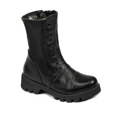 Botines para niños pequeños 39c negro