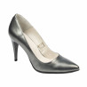 Zapatos elegantes de mujer 1246 gris metalizado