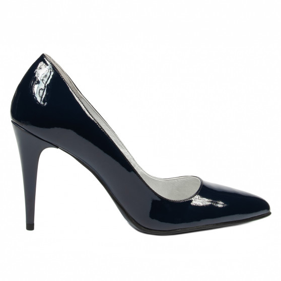 Zapatos elegantes de mujer 1246 charol índigo