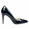 Zapatos elegantes de mujer 1246 charol índigo