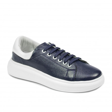 Zapatillas deportivas de mujer 6008 índigo+blanco