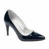 Zapatos elegantes de mujer 1246 charol índigo